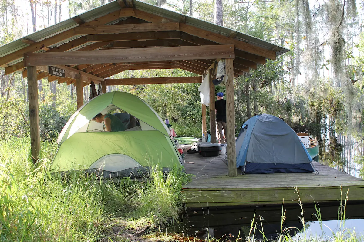 Camping at Okefenokee